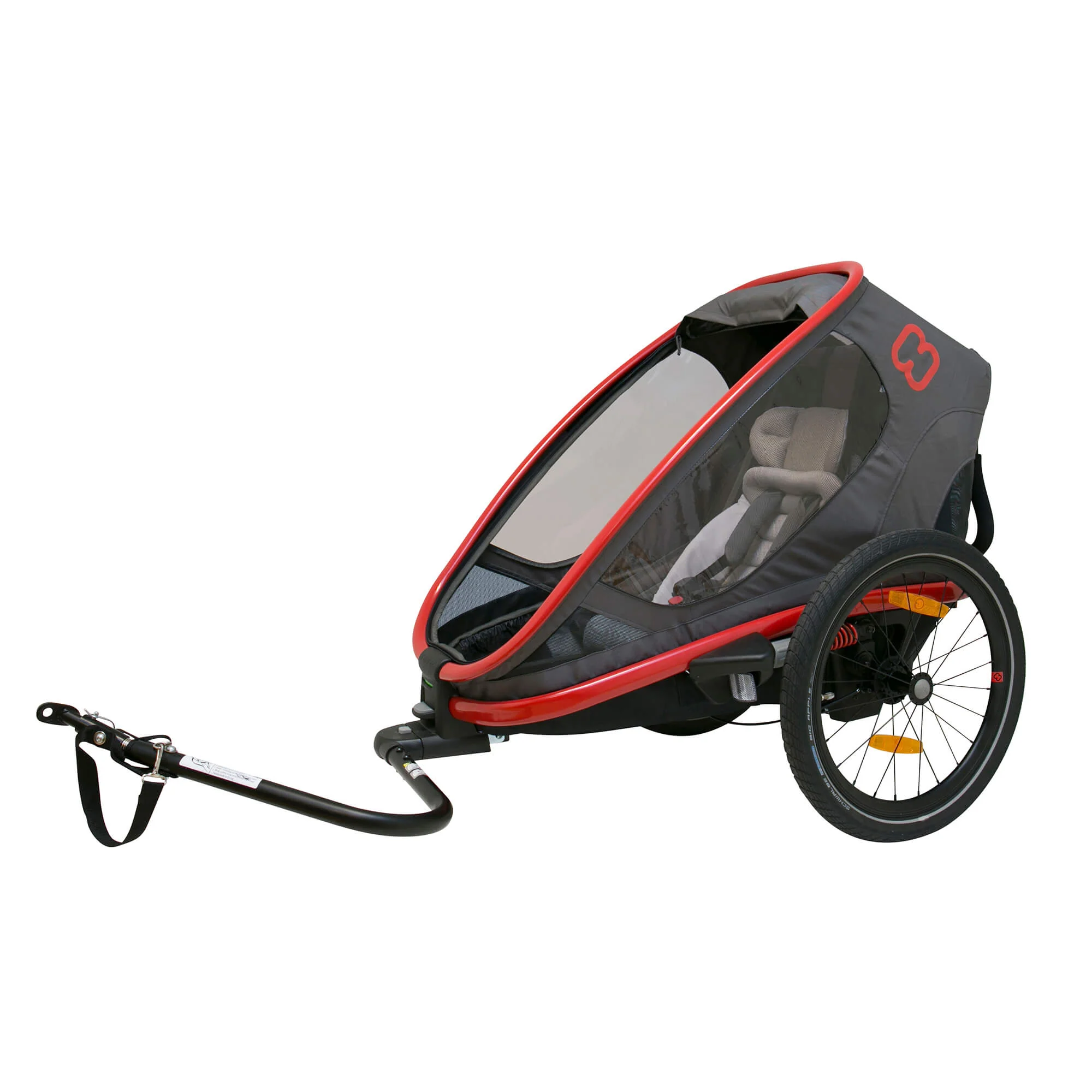 HAMAX LASTENKULJETUSKÄRRY OUTBACK ONE, RED/CHARC.