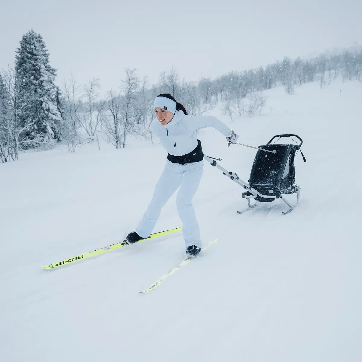 THULE Chariot 2 lastenkuljetusperäkärryn hiihtopaketti